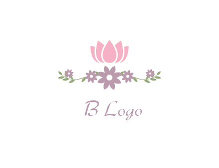 lotus flower with leaves