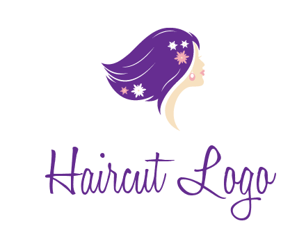 stars ornament on hair woman head fashion logo icon