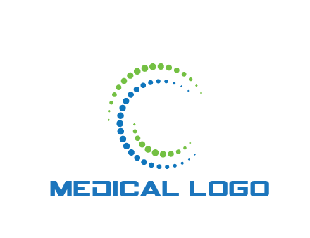 circles spiraling in circle medical logo