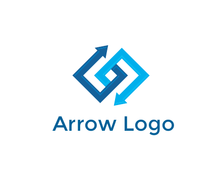 blocky arrow media logo