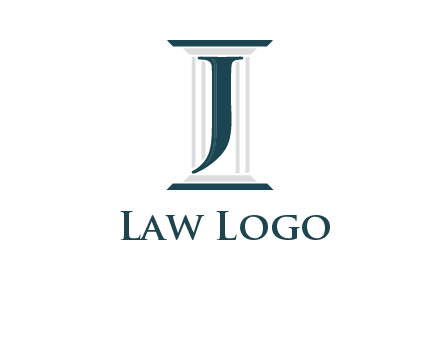 letter j inside court column logo