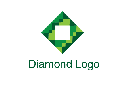 square in pixel pattern tile logo