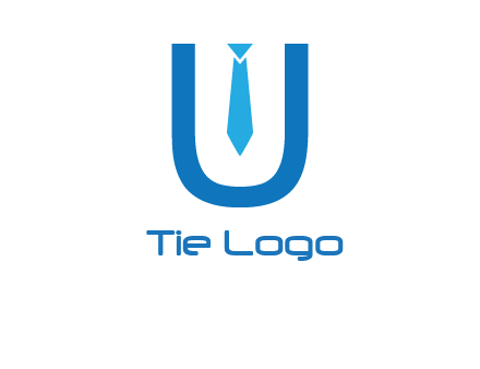 tie in the letter u logo