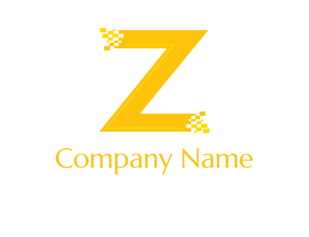 digital letter Z logo