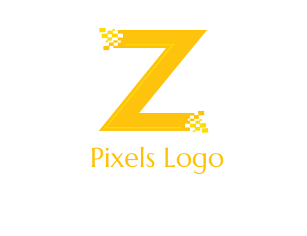 digital letter Z logo