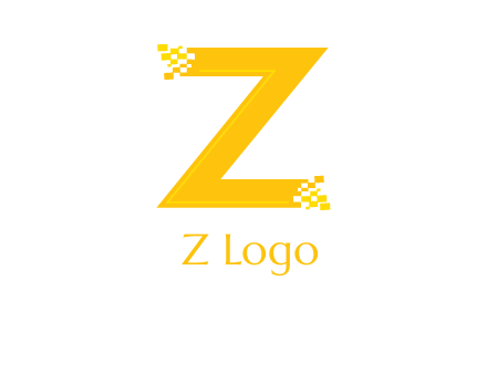 digital letter Z logo