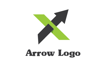 letter x arrow logo