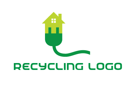 eco house with plug logo