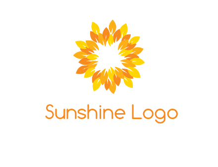 flower around sun logo