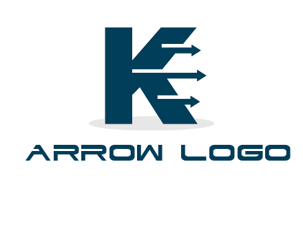 letter k with arrows logo