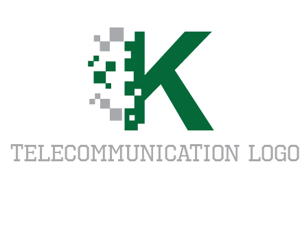 digital letter K logo