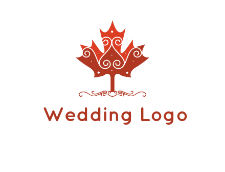 design on maple leaf logo