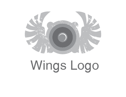 circles with phoenix wings music logo