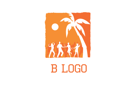 beach dance party logo