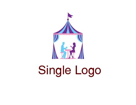 dinner in tent logo