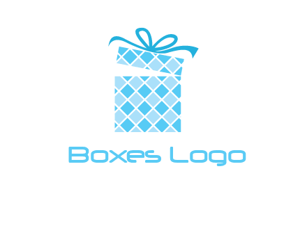 pattern gift box logo