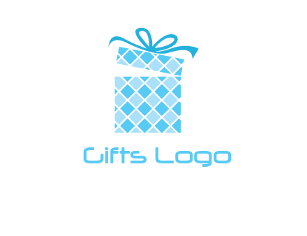 pattern gift box logo