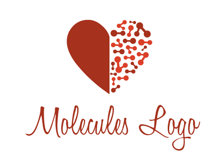 molecules in heart pharmacy logo