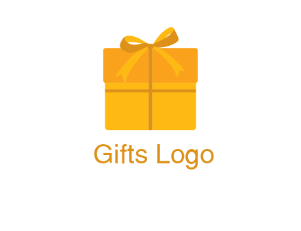 present box with bow on top icon