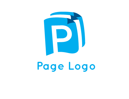 letter p on pages logo