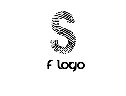 fingerprint letter s logo