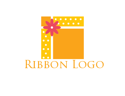 gift box with flower logo