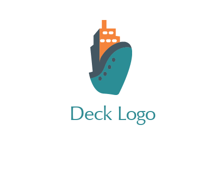 deck-house ship transport logo