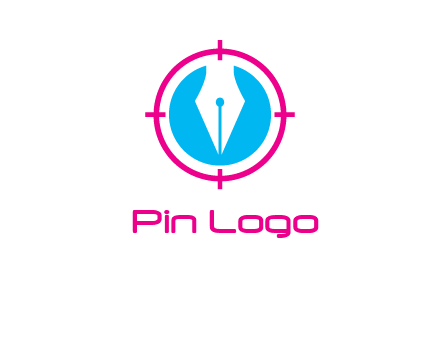 pen nib in circle publishing logo