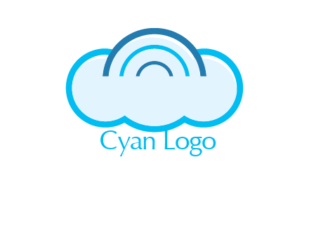 signals on cloud computing logo