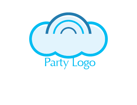 signals on cloud computing logo