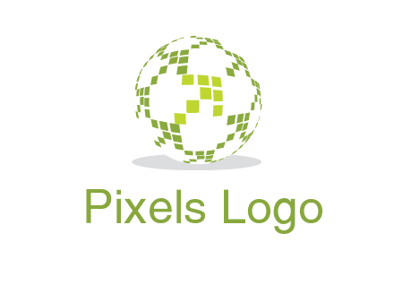 isolated pixels earth media logo