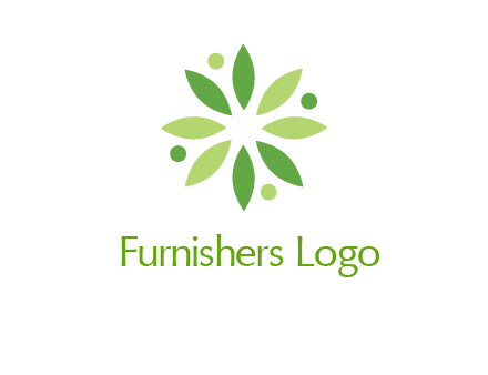 flower swoosh people employment logo