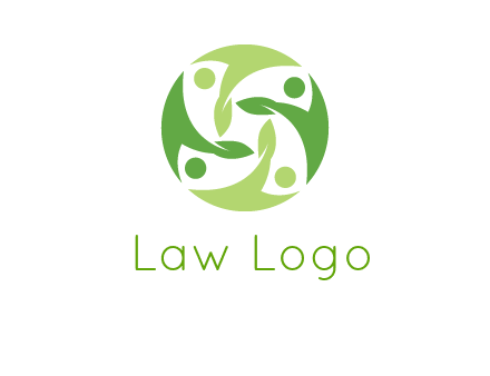 leaf people community logo