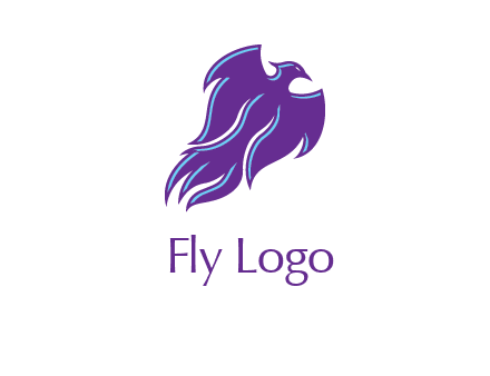 flying phoenix bird logo