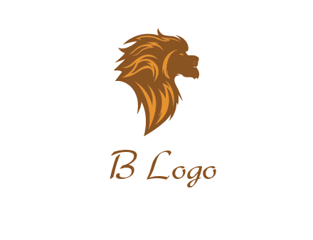 side profile lion head logo