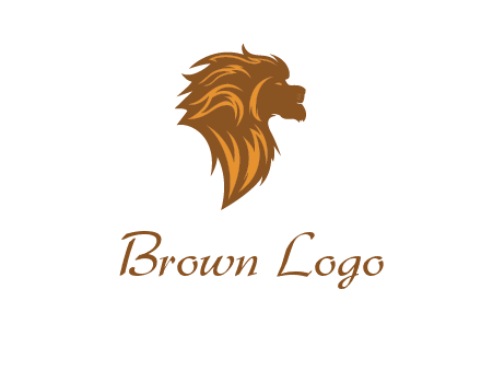 side profile lion head logo