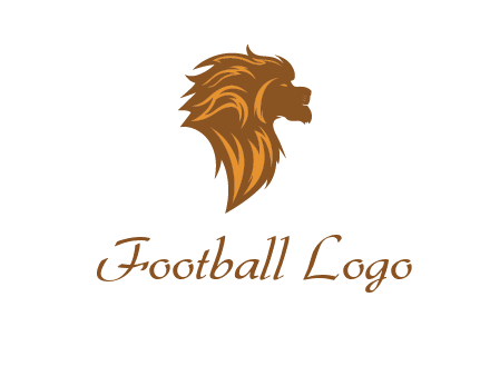 side profile lion head logo