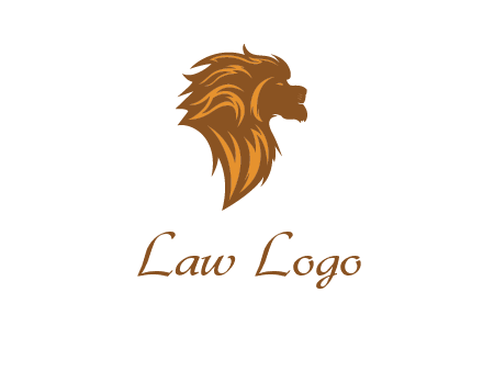 side profile lion head logo