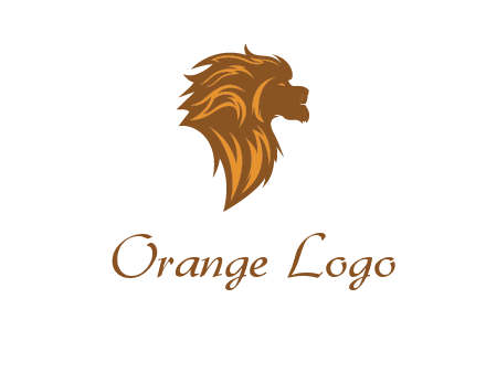 side profile lion head logo