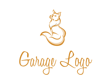 Persian cat pet logo