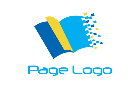 turning pages and pixels printing logo