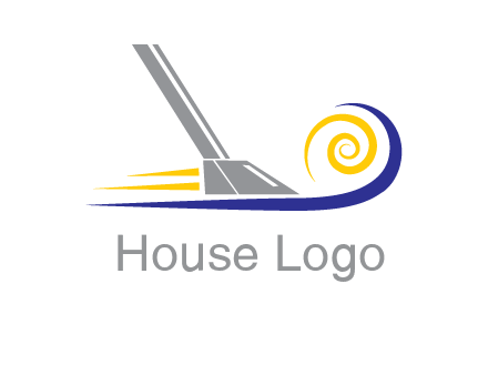 vacuum cleaner with swirl logo