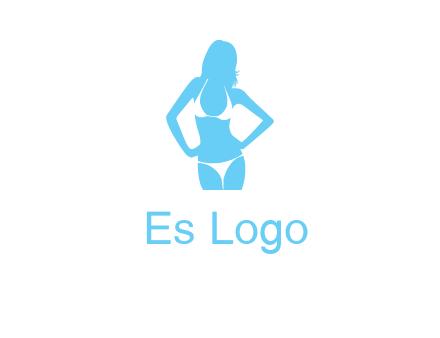 woman wearing bikini massage logo