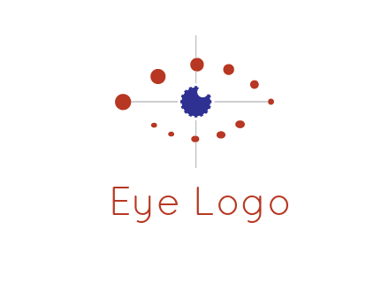 circles forming eye or orbital motion logo