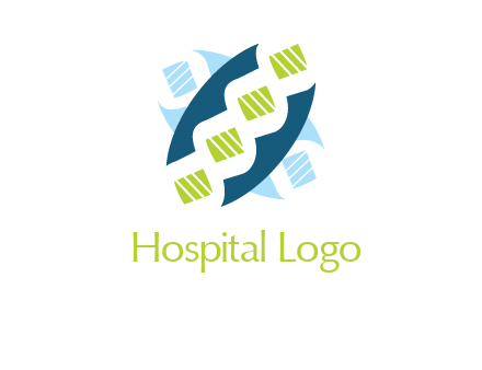 dna logo for medicine and pharmacy