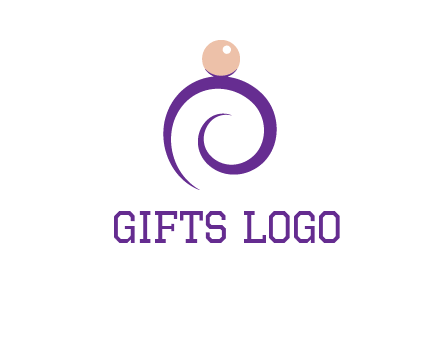 pearl ring jewelry logo