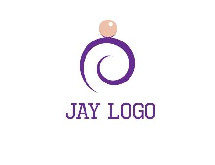 pearl ring jewelry logo