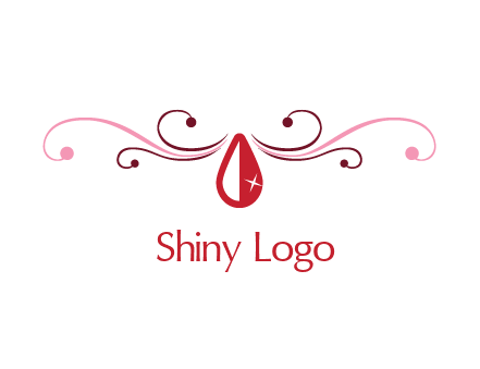 shiny ruby or gemstone logo