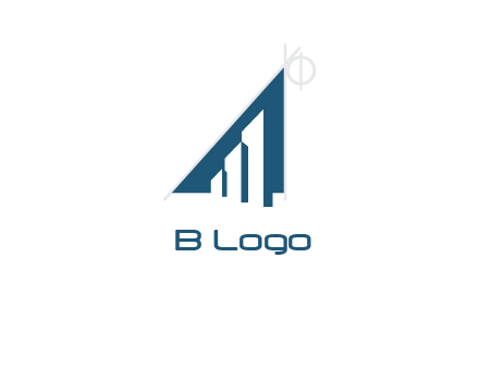 triangle logo with geometric shapes