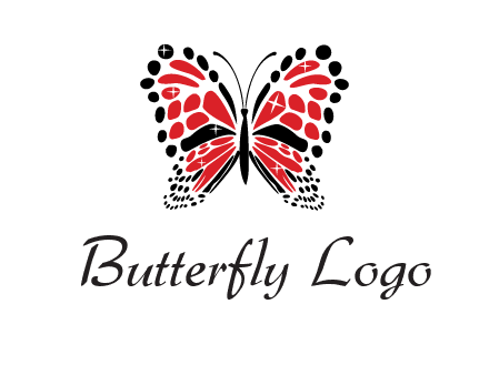 shiny butterfly logo